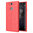 Flexi Slim Litchi Texture Case for Sony Xperia XA2 - Red Stitch